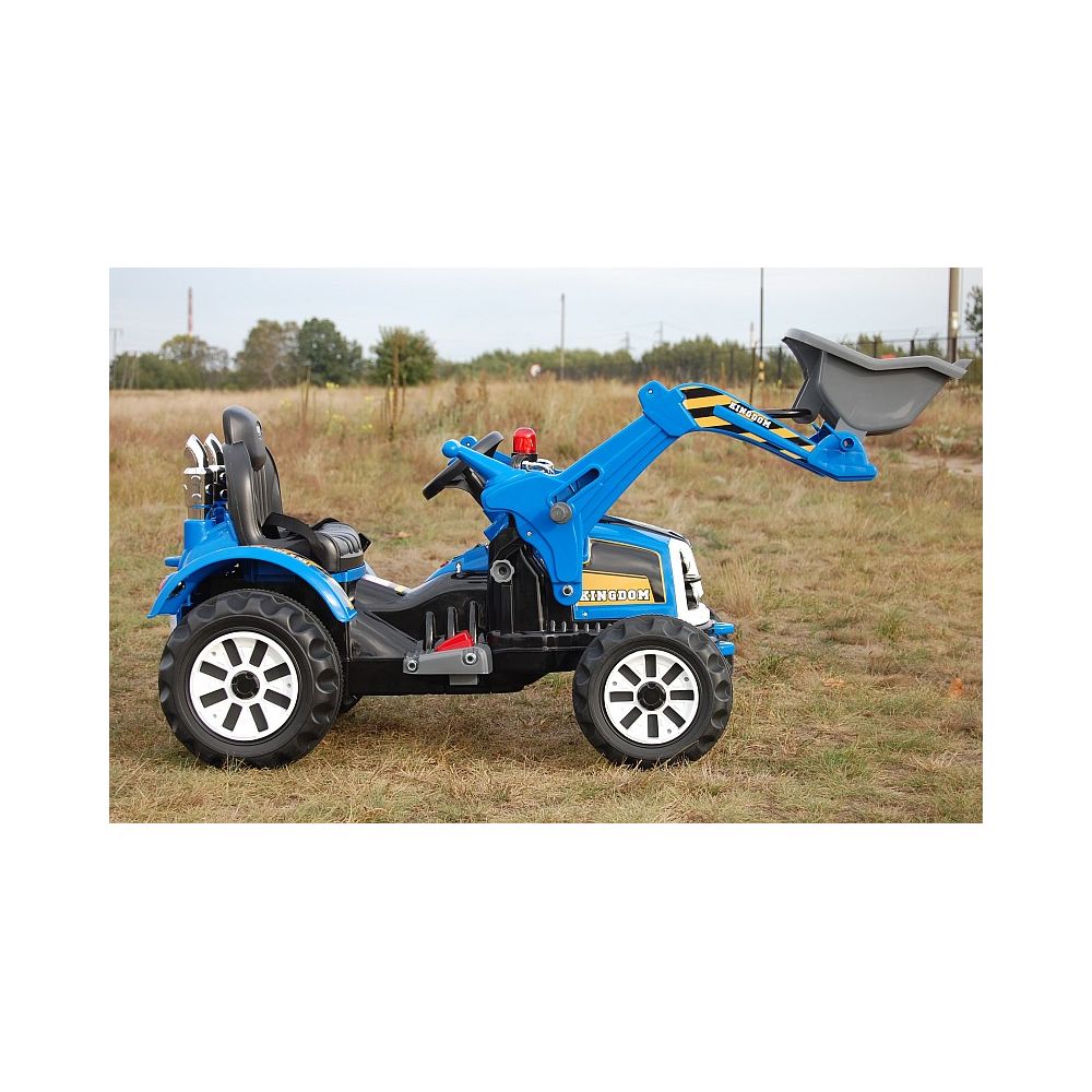 Galingas traktorius su kaušu „Kingdom“ 12 V, dvi greičio pakopos / JS328A