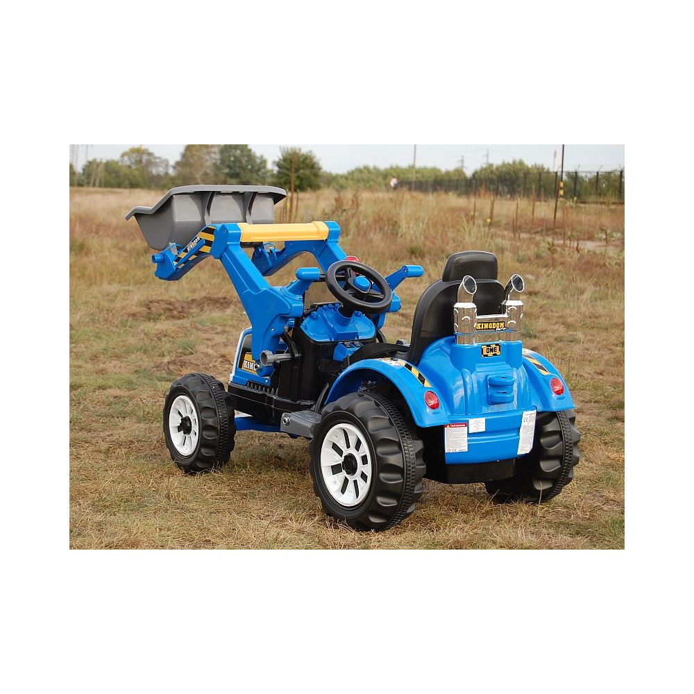 Galingas traktorius su kaušu „Kingdom“ 12 V, dvi greičio pakopos / JS328A