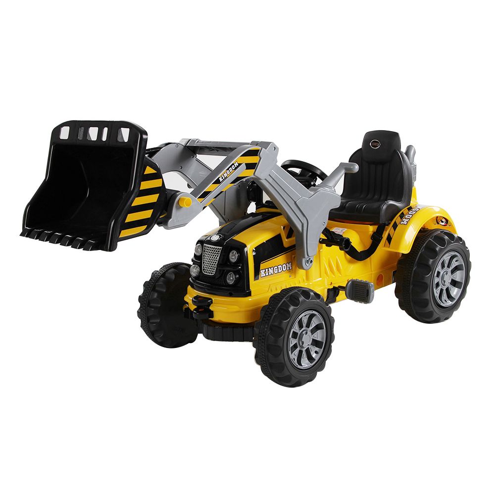 Galingas traktorius su kaušu „Kingdom“ 12 V, dvi greičio pakopos / JS328A