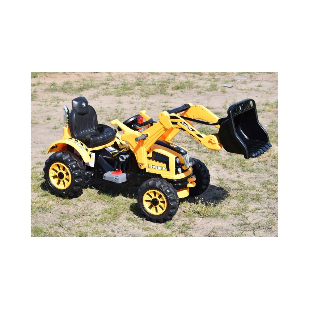 Galingas traktorius su kaušu „Kingdom“ 12 V, dvi greičio pakopos / JS328A