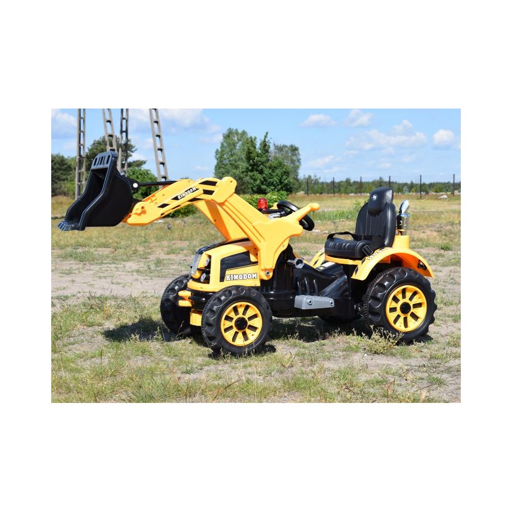 Galingas traktorius su kaušu „Kingdom“ 12 V, dvi greičio pakopos / JS328A