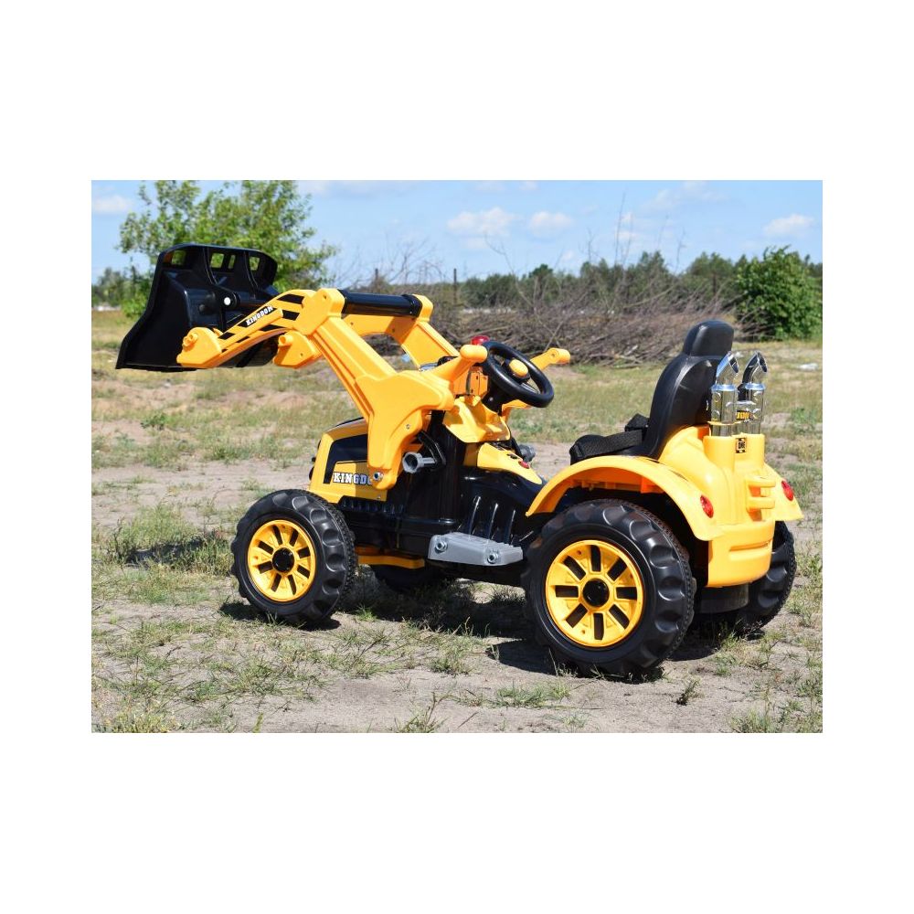 Galingas traktorius su kaušu „Kingdom“ 12 V, dvi greičio pakopos / JS328A