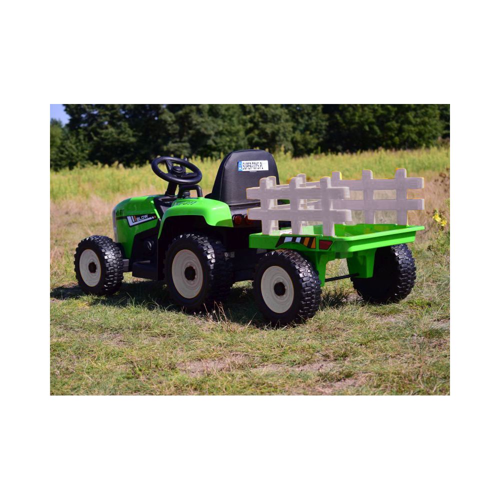 SUPER TRAKTOR BLOW – AKUMULIATORINIS SU PRIEKABĄ, MINKŠTI RATAI, MINKŠTA SĖDYNĖ, NUOTOLINIO VALDYMO PULTAS/XMX611