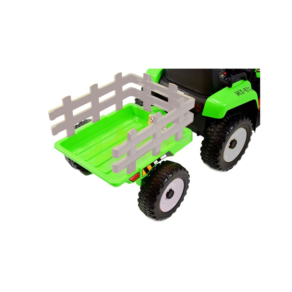 SUPER TRAKTOR BLOW – AKUMULIATORINIS SU PRIEKABĄ, MINKŠTI RATAI, MINKŠTA SĖDYNĖ, NUOTOLINIO VALDYMO PULTAS/XMX611