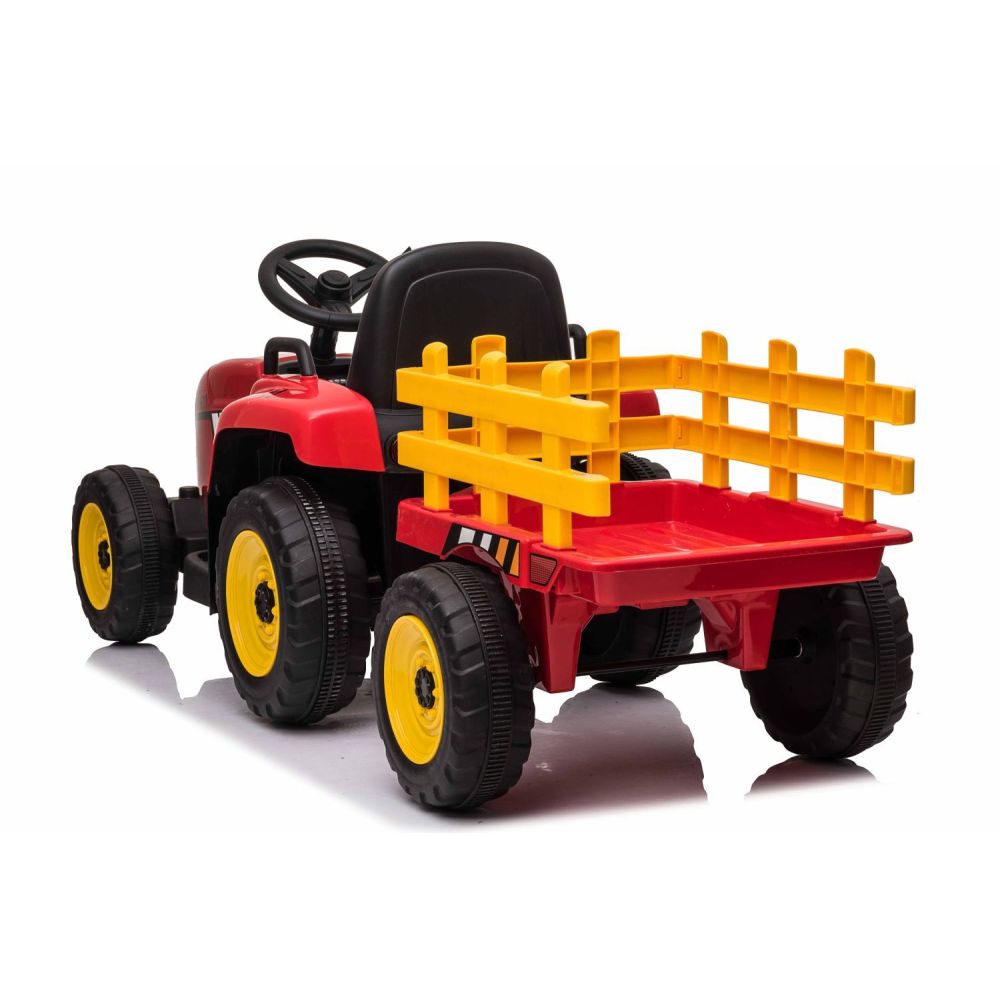 SUPER TRAKTOR BLOW – AKUMULIATORINIS SU PRIEKABĄ, MINKŠTI RATAI, MINKŠTA SĖDYNĖ, NUOTOLINIO VALDYMO PULTAS/XMX611