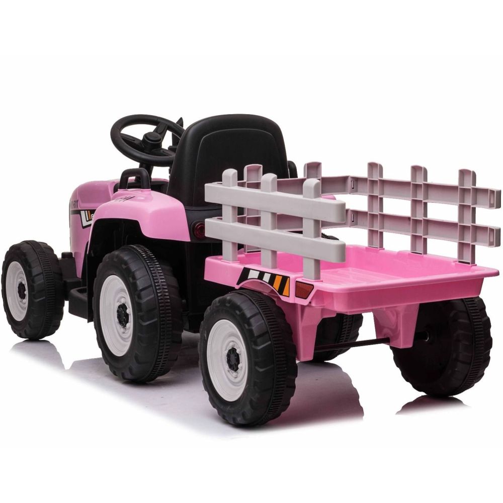 SUPER TRAKTOR BLOW – AKUMULIATORINIS SU PRIEKABĄ, MINKŠTI RATAI, MINKŠTA SĖDYNĖ, NUOTOLINIO VALDYMO PULTAS/XMX611