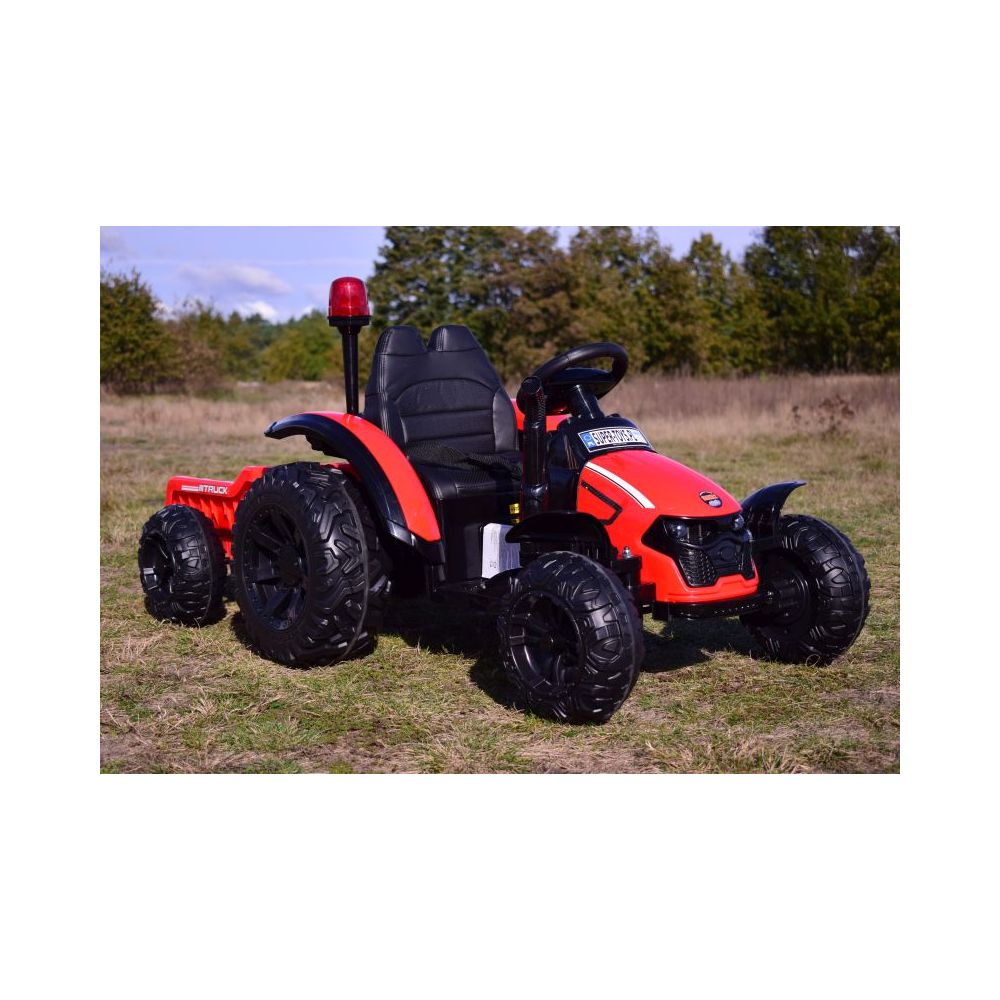 SUPER TRAKTOR TRUCK Z PRZYCZEPĄ I KOGUTEM, MIĘKKIE KOŁA, MIĘKKIE SIEDZENIE, PILOT/HZB200