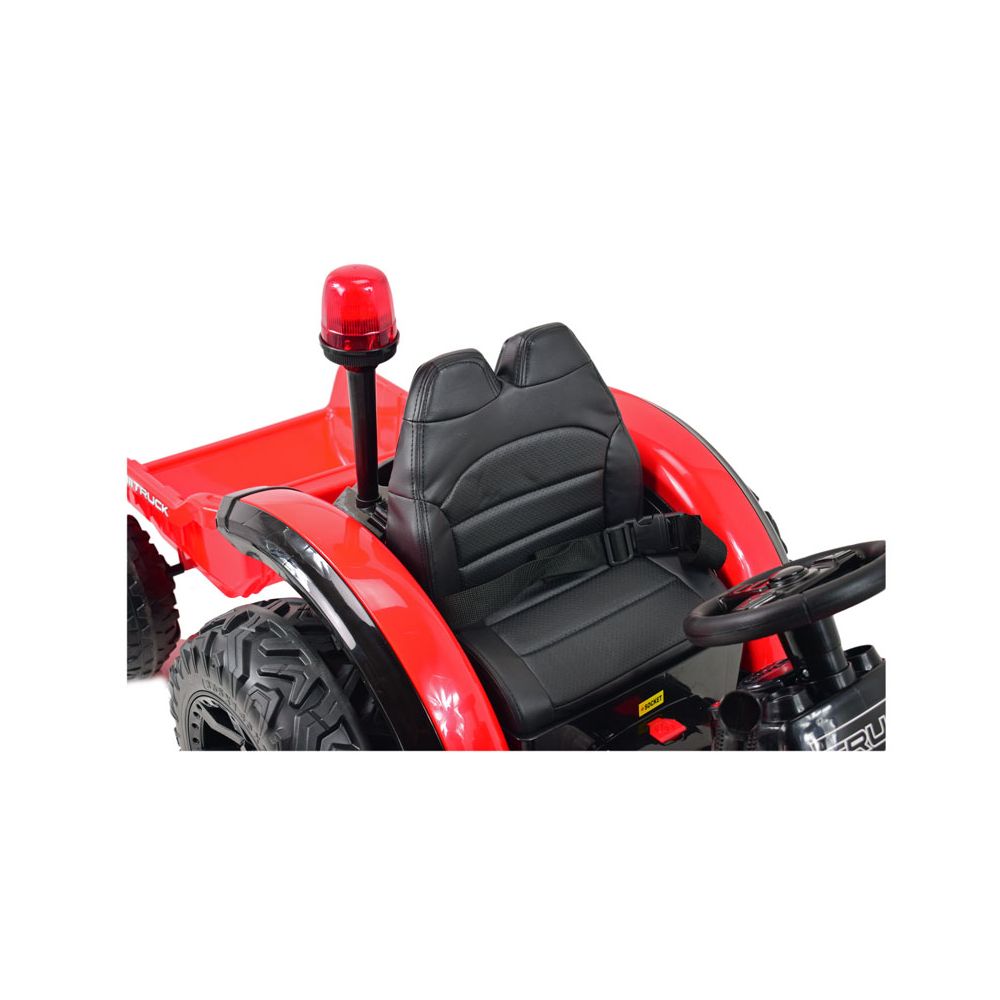 SUPER TRAKTOR TRUCK Z PRZYCZEPĄ I KOGUTEM, MIĘKKIE KOŁA, MIĘKKIE SIEDZENIE, PILOT/HZB200