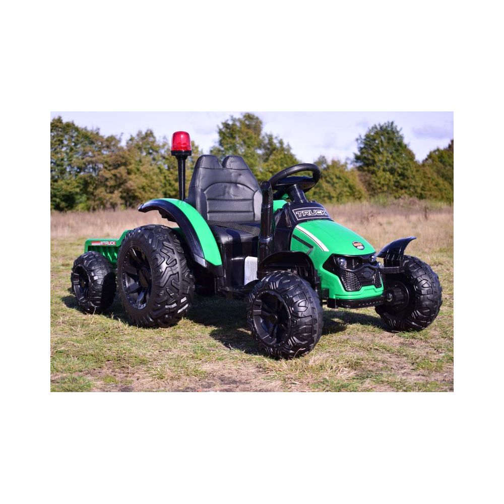 SUPER TRAKTOR TRUCK Z PRZYCZEPĄ I KOGUTEM, MIĘKKIE KOŁA, MIĘKKIE SIEDZENIE, PILOT/HZB200