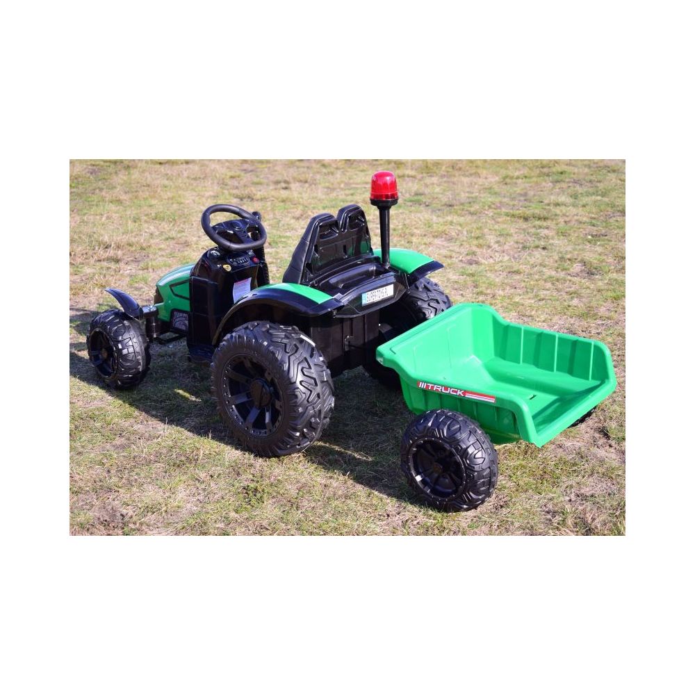 SUPER TRAKTOR TRUCK Z PRZYCZEPĄ I KOGUTEM, MIĘKKIE KOŁA, MIĘKKIE SIEDZENIE, PILOT/HZB200