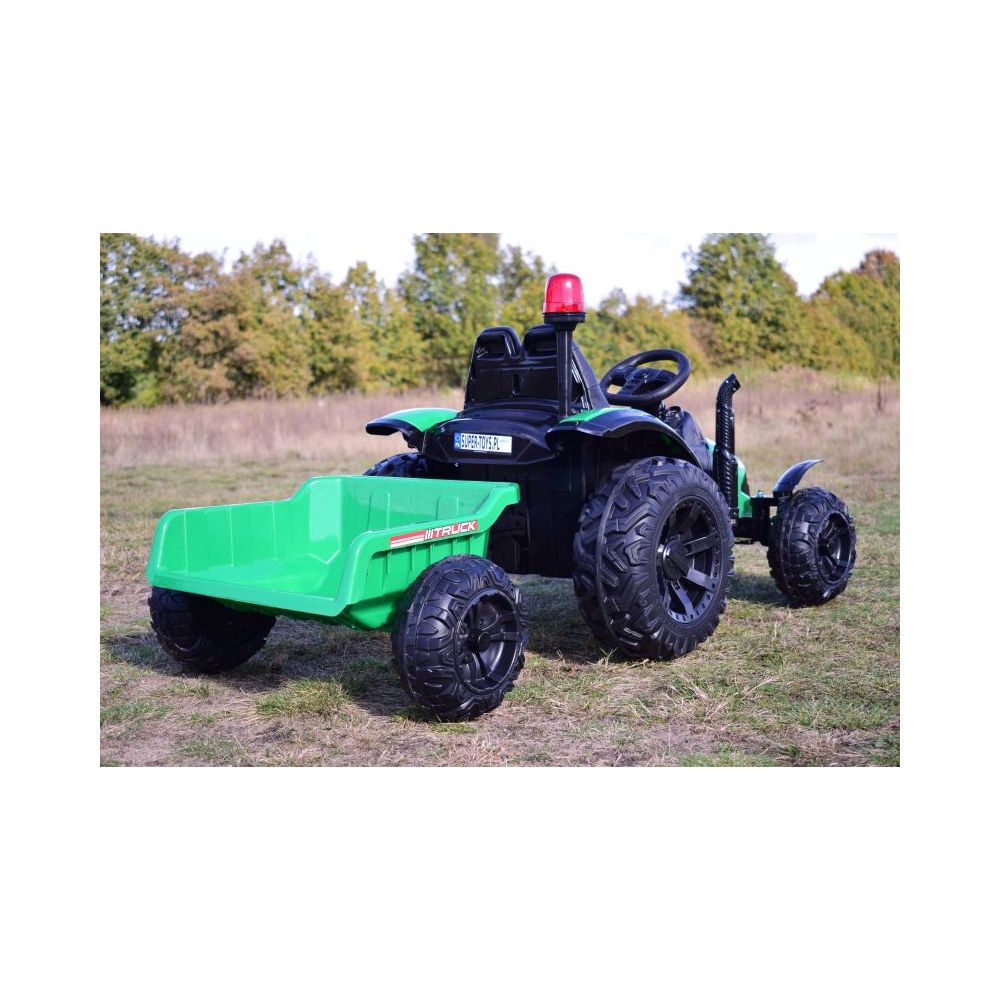SUPER TRAKTOR TRUCK Z PRZYCZEPĄ I KOGUTEM, MIĘKKIE KOŁA, MIĘKKIE SIEDZENIE, PILOT/HZB200