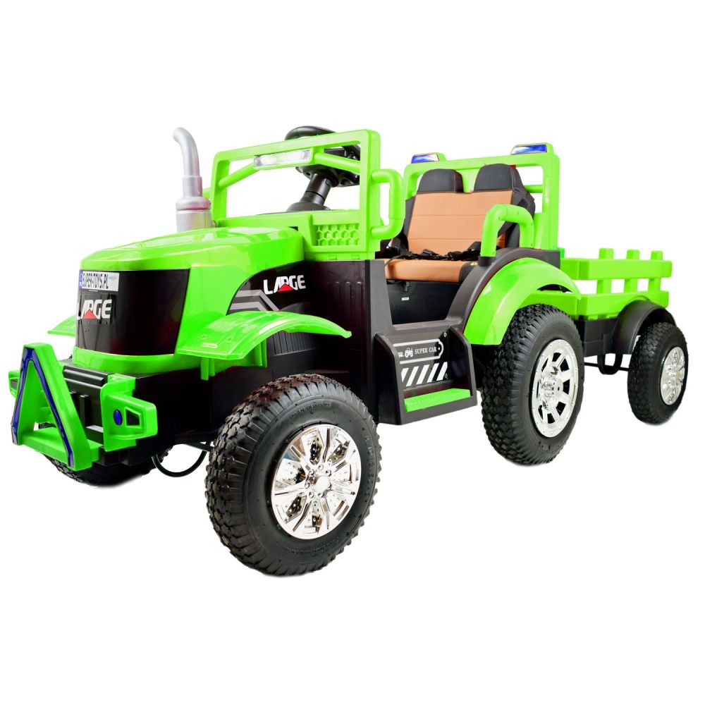 MEGA TRAKTOR LARGE SU PRIEKABĄ, PRIEPUČIAMI RATAI, NUOTOLINIO VALDYMO PULTAS, SŪPUOKLĖS FUNKCIJA/SH6688