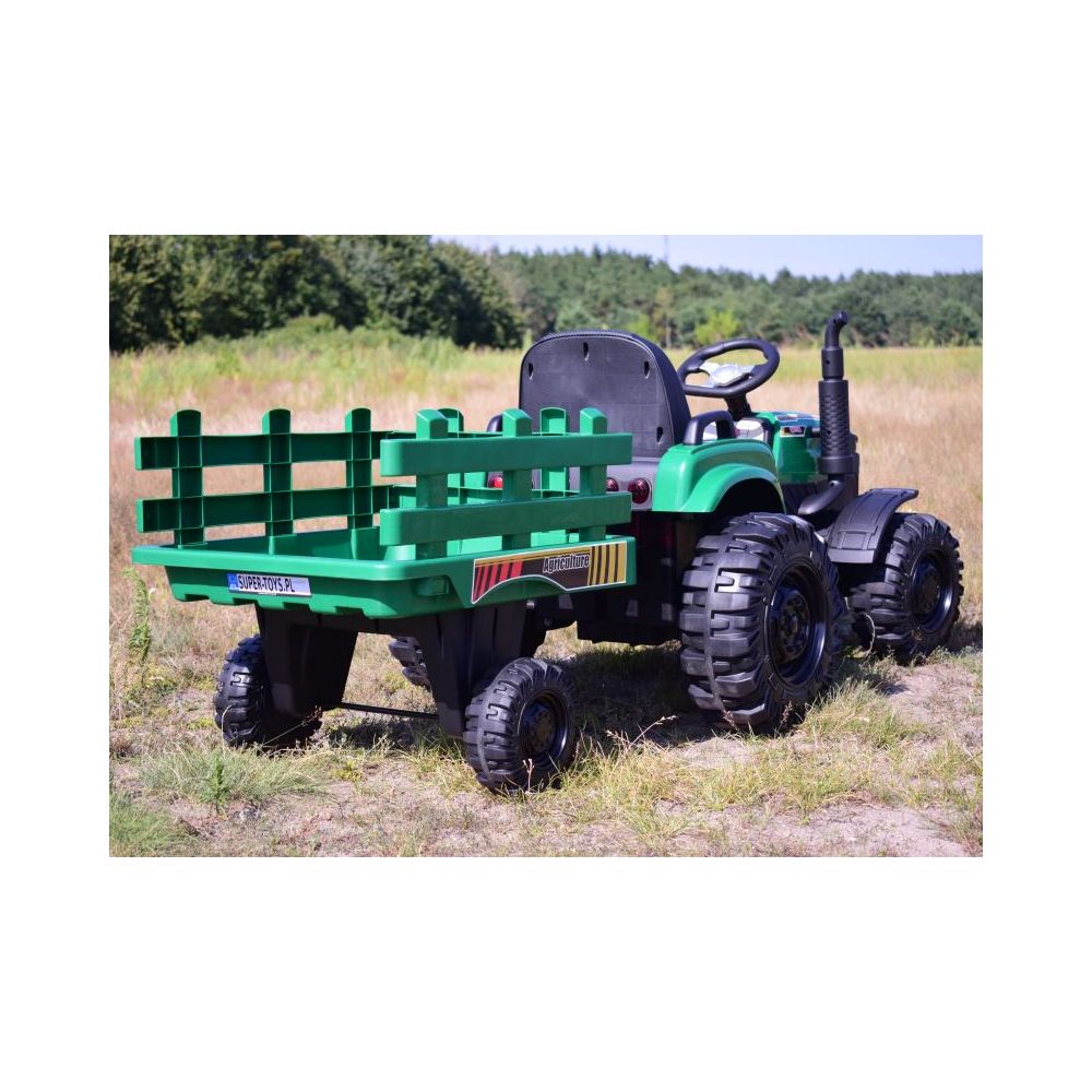 MEGA TRAKTOR AGRICULTURE Z PRZYCZEPĄ 2X200, 24V, SZYBKI SUPER JAKOSĆ/JC000B