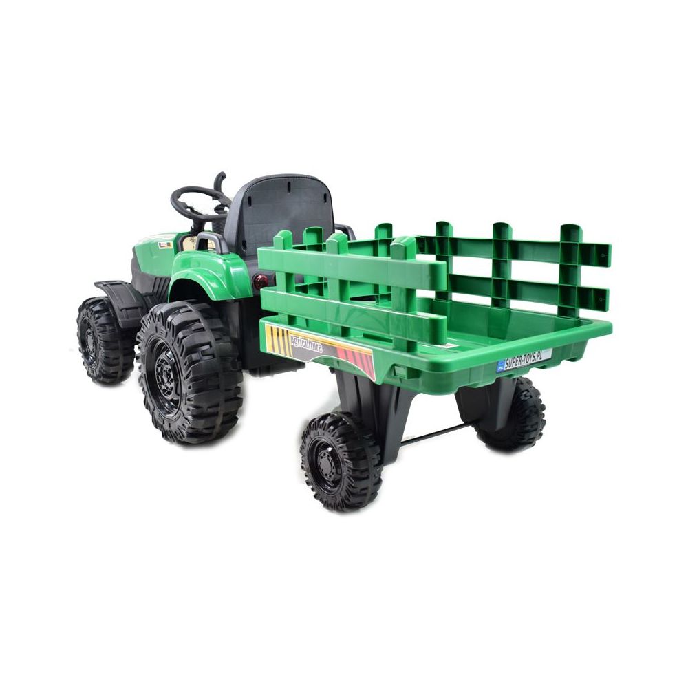 MEGA TRAKTOR AGRICULTURE Z PRZYCZEPĄ 2X200, 24V, SZYBKI SUPER JAKOSĆ/JC000B