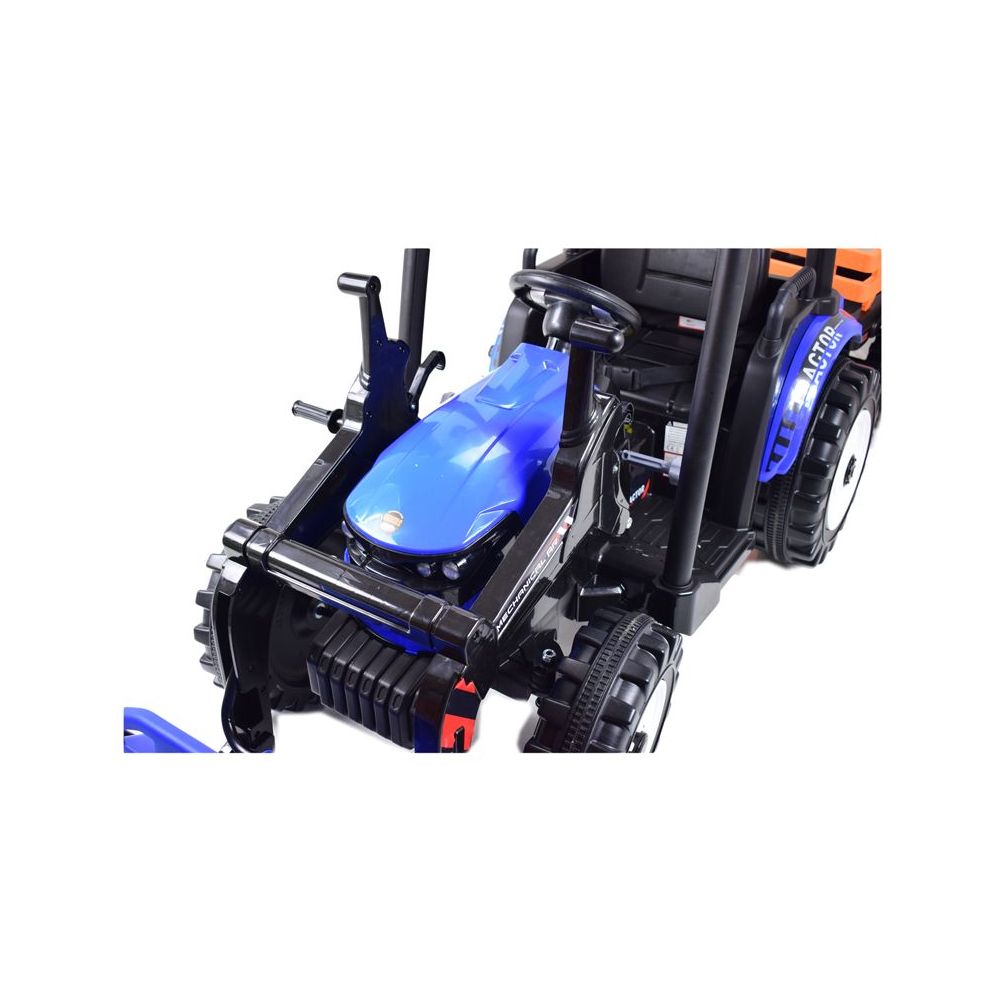 DIDŽIULIS AKUMULIATORINIS TRAKTORIUS SU PRIEKABA, 12 V, 240 W, NUOTOLINIO VALDYMO PULTAS / JS-3158B-12V