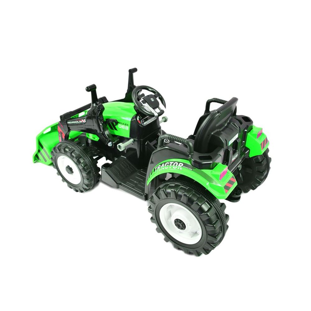 OLBRZYMI TRAKTOR NA AKUMULATOR Z PRZYCZEPĄ 24 V, 400W, PILOT/JS-3158B-24V
