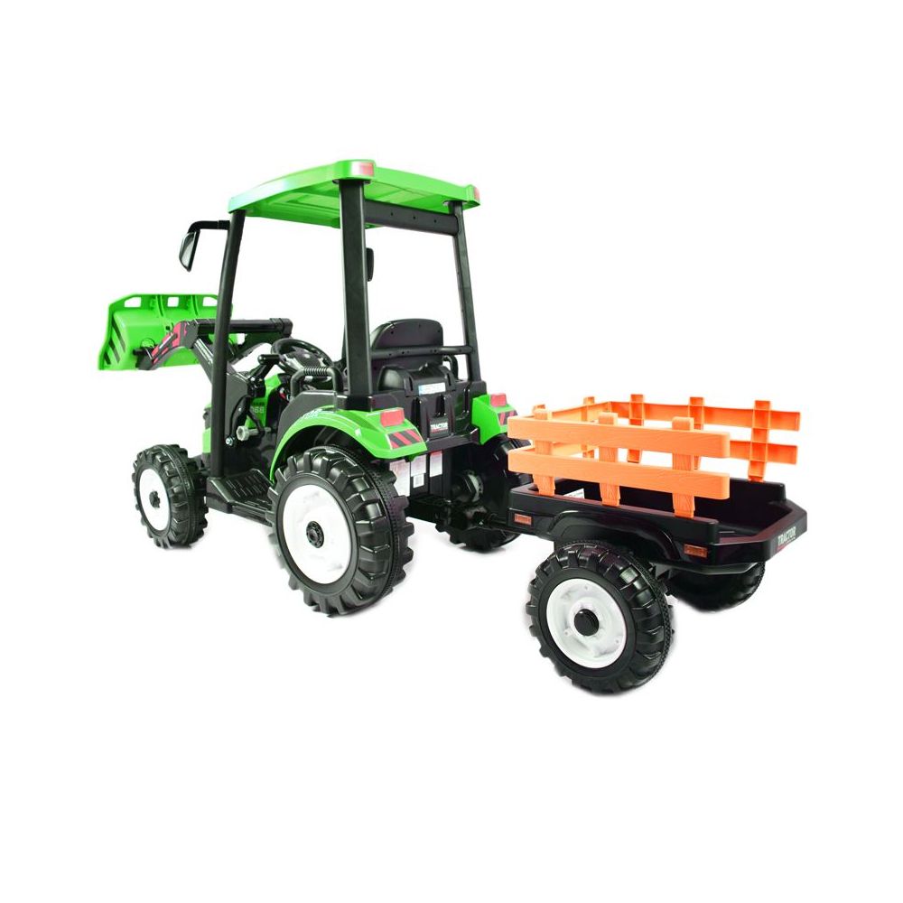 OLBRZYMI TRAKTOR NA AKUMULATOR Z PRZYCZEPĄ 24 V, 400W, PILOT/JS-3158B-24V