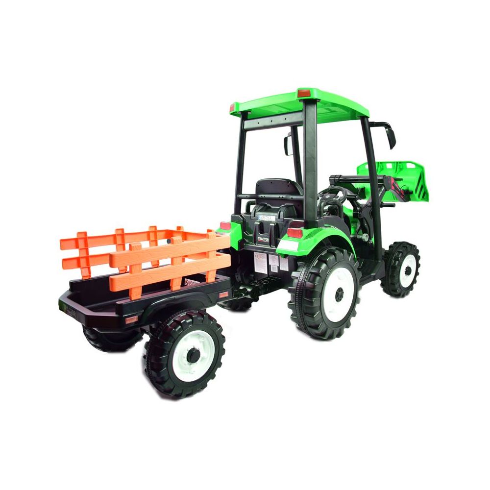 OLBRZYMI TRAKTOR NA AKUMULATOR Z PRZYCZEPĄ 24 V, 400W, PILOT/JS-3158B-24V
