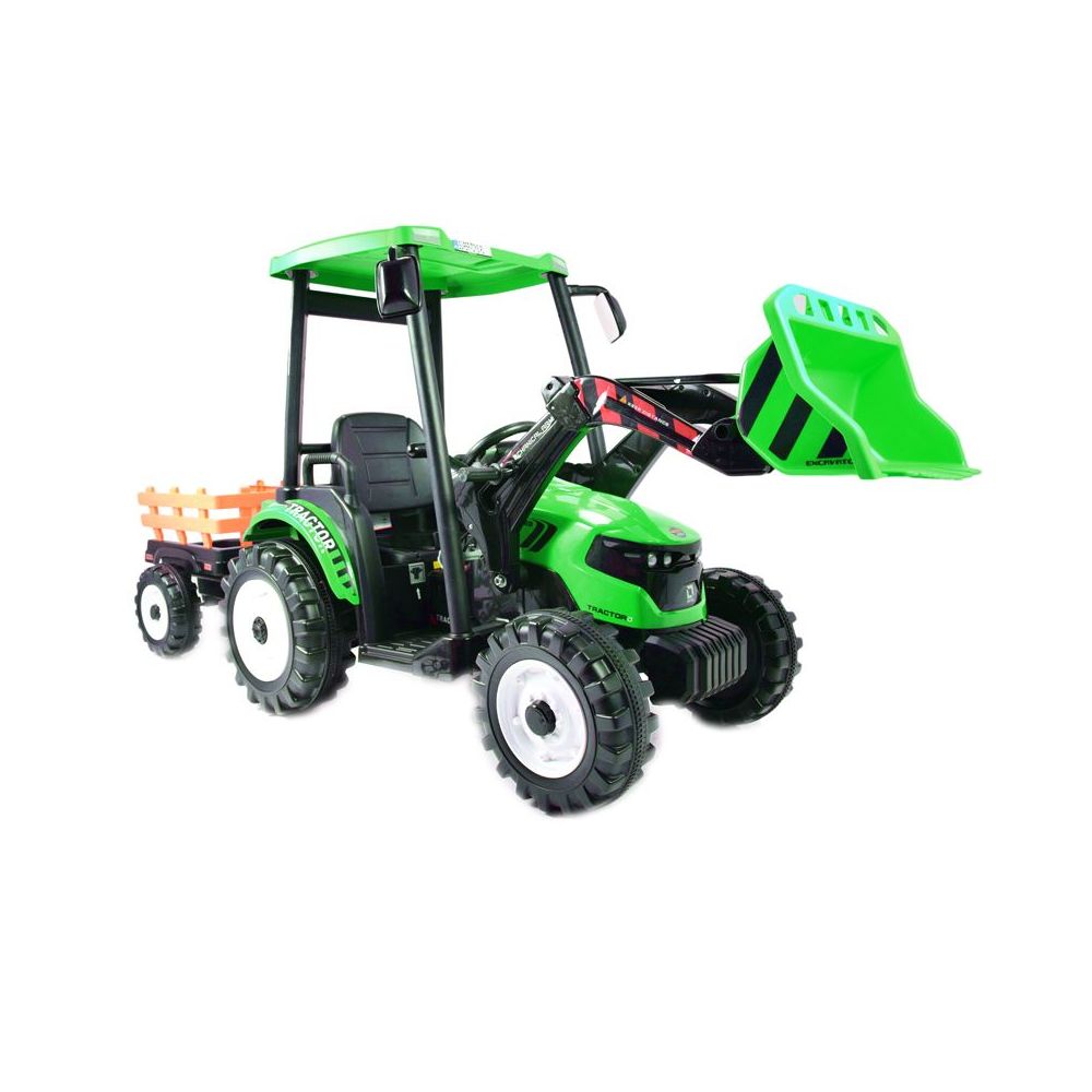 OLBRZYMI TRAKTOR NA AKUMULATOR Z PRZYCZEPĄ 24 V, 400W, PILOT/JS-3158B-24V