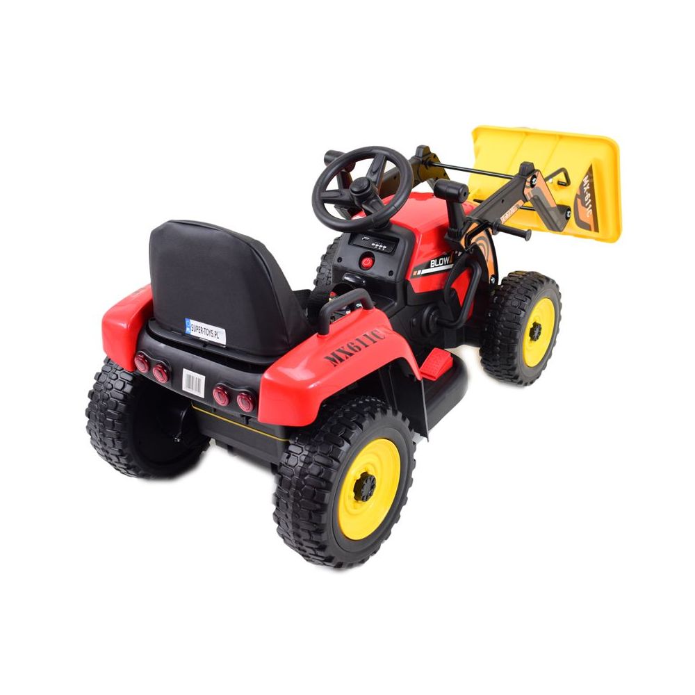 SUPER TRAKTOR BLOW – AKUMULIATORINIS SU KASĖLE, MINKŠTI RATAI, MINKŠTA SĖDYNĖ, NUOTOLINIO VALDYMO PULTAS/XMX611-DIGGER