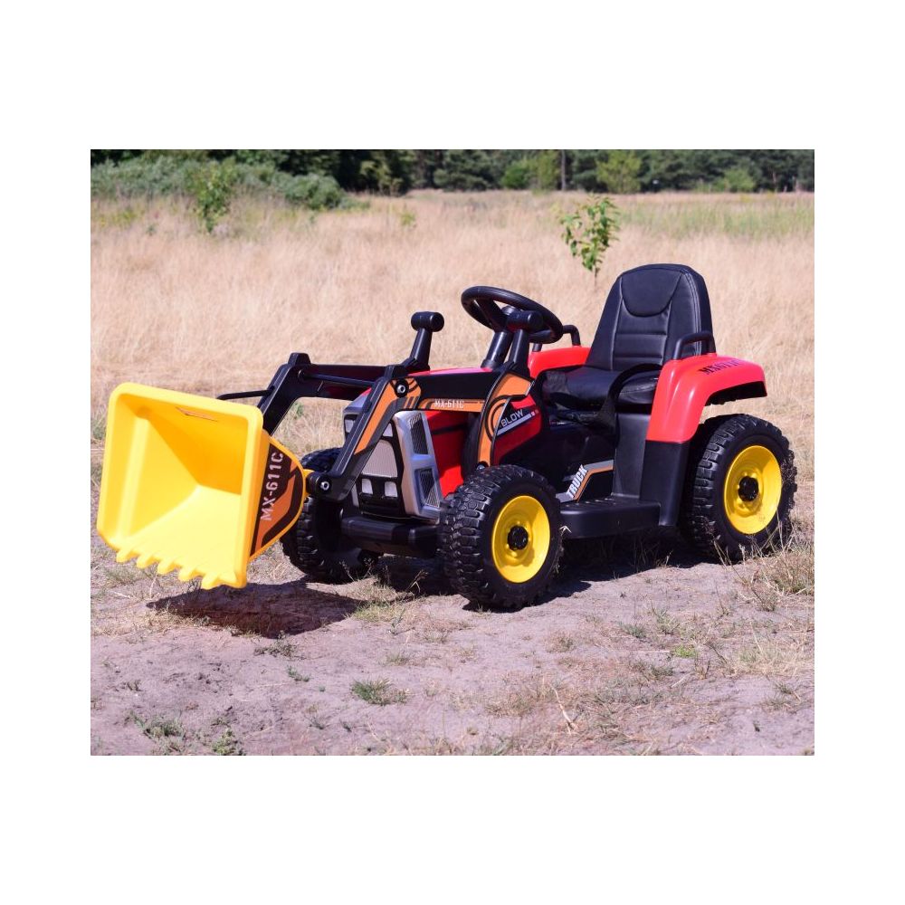 SUPER TRAKTOR BLOW - NA AKUMULATOR Z ŁYŻKĄ, MIĘKKIE KOŁA, MIEKKIE SIEDZENIE, PILOT/XMX611-DIGGER