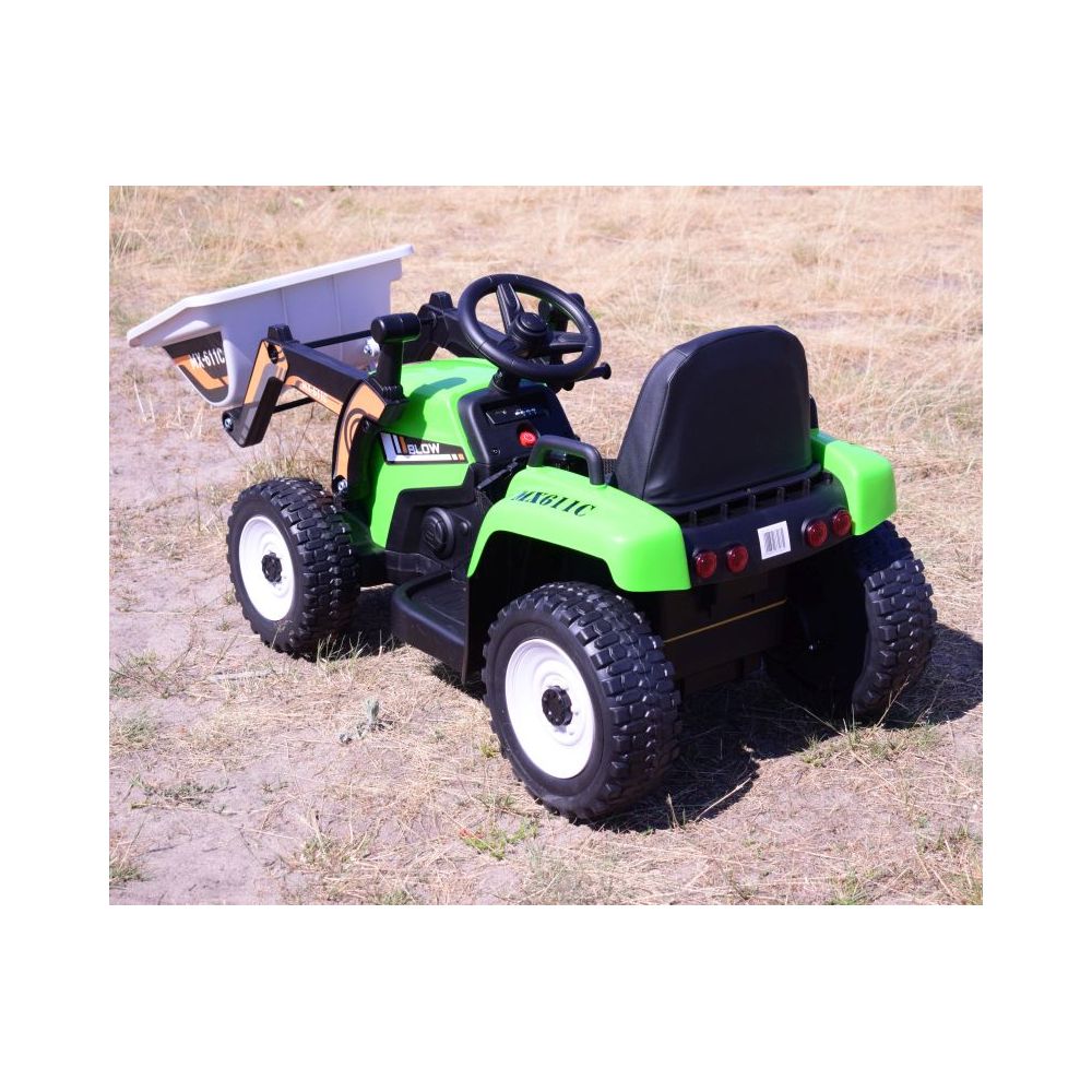SUPER TRAKTOR BLOW – AKUMULIATORINIS SU KASĖLE, MINKŠTI RATAI, MINKŠTA SĖDYNĖ, NUOTOLINIO VALDYMO PULTAS/XMX611-DIGGER
