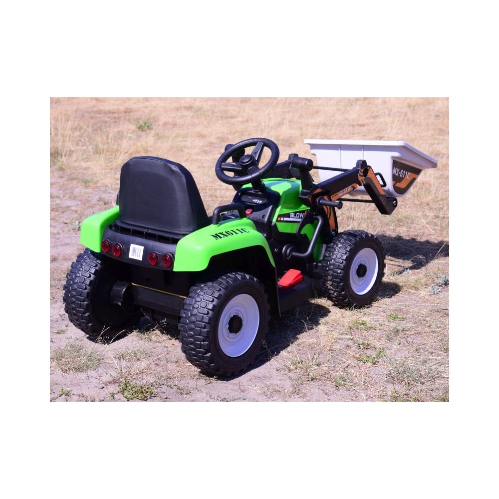 SUPER TRAKTOR BLOW - NA AKUMULATOR Z ŁYŻKĄ, MIĘKKIE KOŁA, MIEKKIE SIEDZENIE, PILOT/XMX611-DIGGER