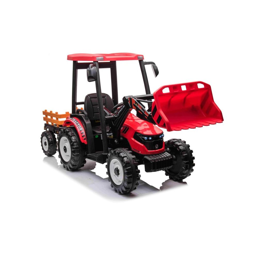 DIDŽIULIS AKUMULIATORINIS TRAKTORIUS SU PRIEKABĄ, 24 V, 400 W, NUOTOLINIO VALDYMO PULTAS / JS-3158B-24V