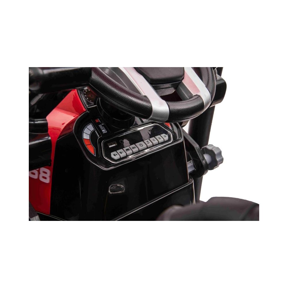OLBRZYMI TRAKTOR NA AKUMULATOR Z PRZYCZEPĄ 24 V, 400W, PILOT/JS-3158B-24V