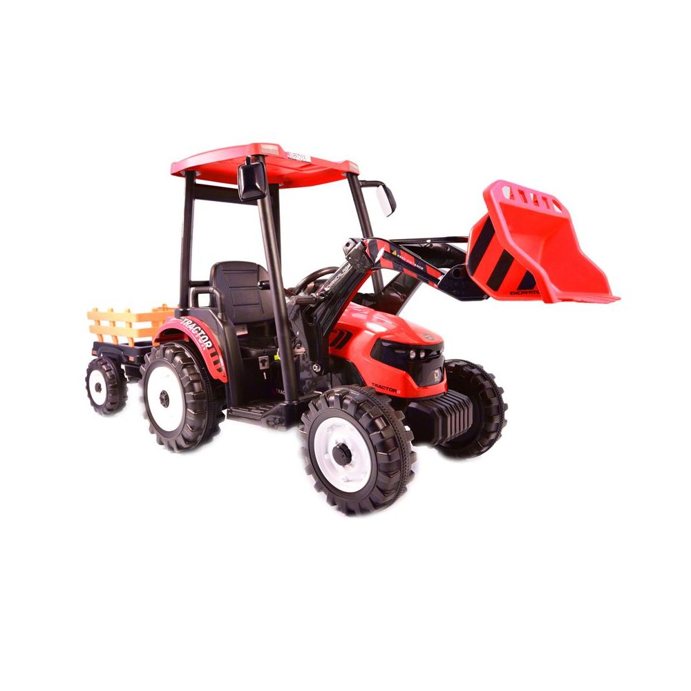 OLBRZYMI TRAKTOR NA AKUMULATOR Z PRZYCZEPĄ 24 V, 400W, PILOT/JS-3158B-24V