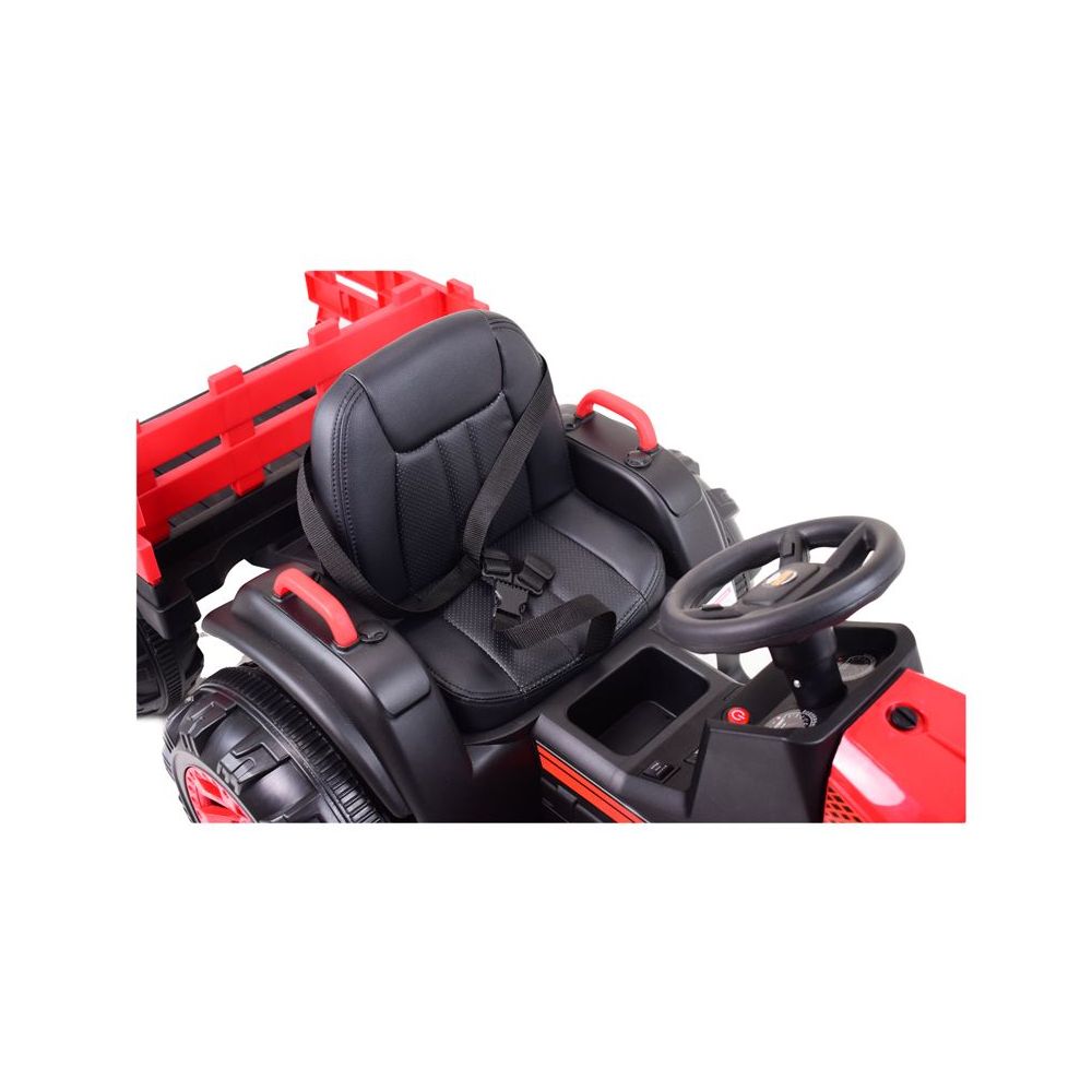 WIELKI TRAKTOR NA AKUMULATOR Z PRZYCZEPĄ "POWER 06", MIĘKKIE SIEDZENIE/WH-777
