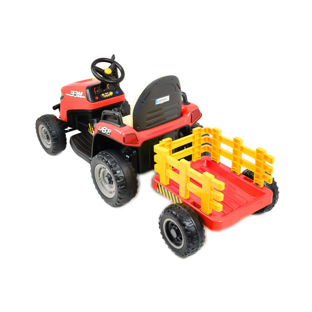 SUPER TRAKTOR LABOR- NA AKUMULATOR Z PRZYCZEPĄ I KIPREM/BBH030