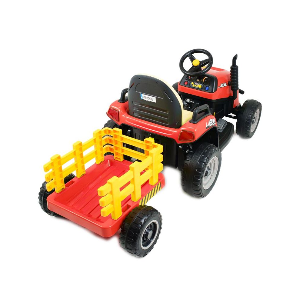 SUPER TRAKTOR LABOR- NA AKUMULATOR Z PRZYCZEPĄ I KIPREM/BBH030