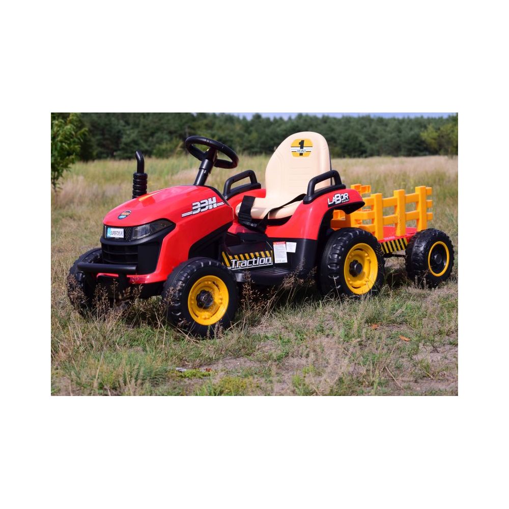 SUPER TRAKTOR LABOR- NA AKUMULATOR Z PRZYCZEPĄ I KIPREM/BBH030