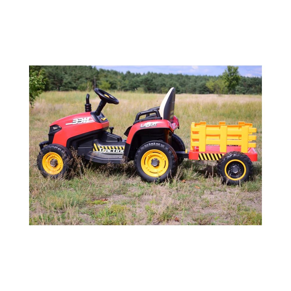 SUPER TRAKTOR LABOR- NA AKUMULATOR Z PRZYCZEPĄ I KIPREM/BBH030