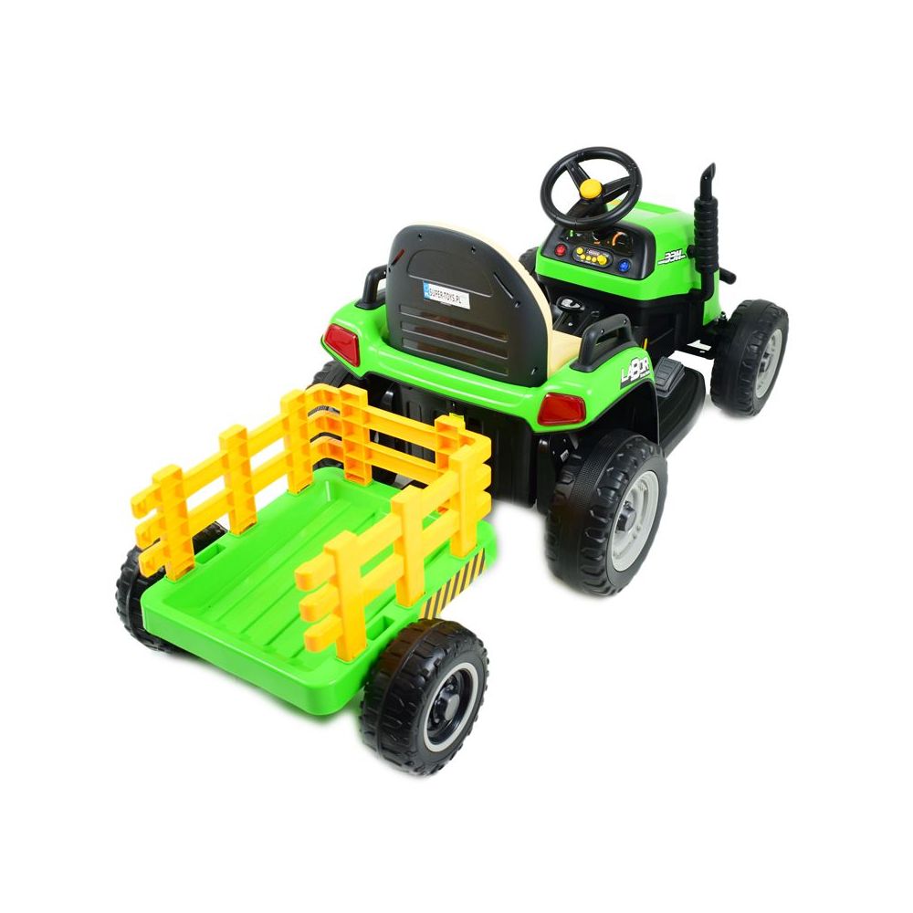SUPER TRAKTOR LABOR- NA AKUMULATOR Z PRZYCZEPĄ I KIPREM/BBH030