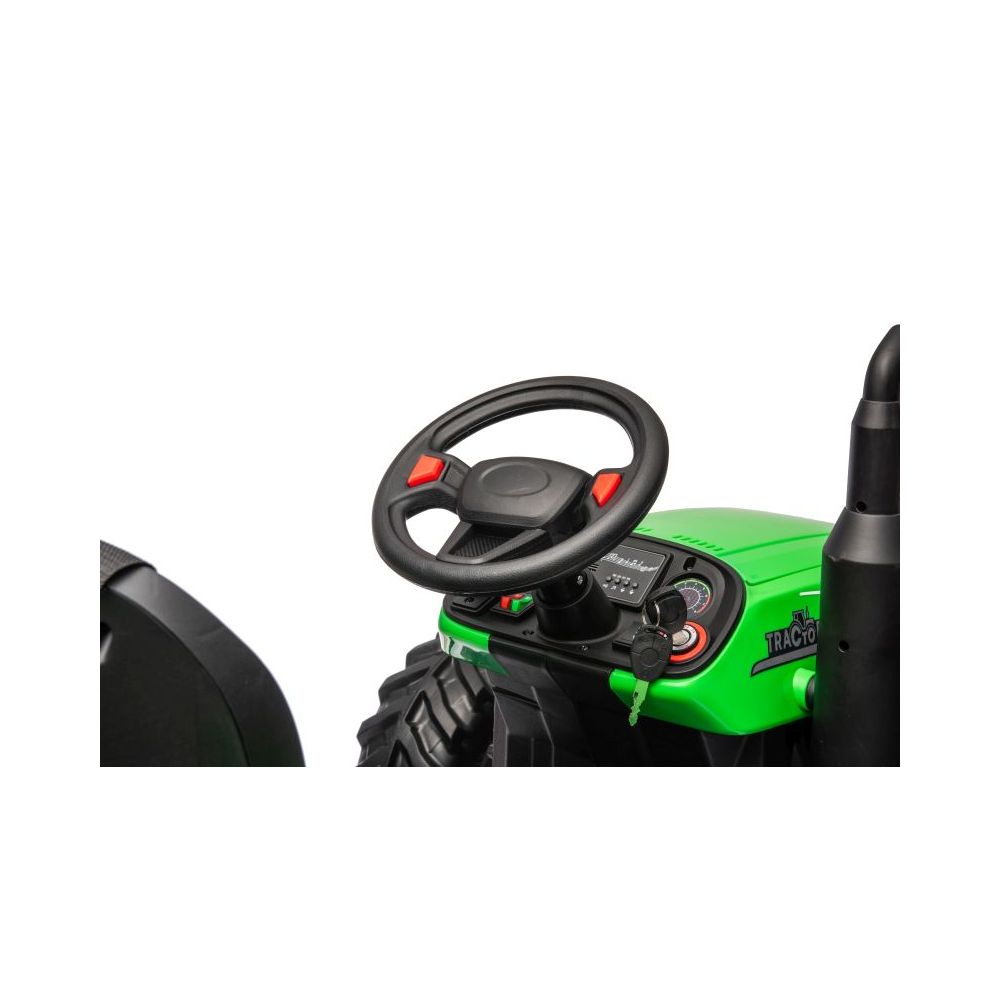OLBRZYMI TRAKTOR 24 V Z PRZYCZEPĄ I ELEKTRYCZNIE PODNOSZONYM KIPREM SUPER JAKOŚĆ/HC306