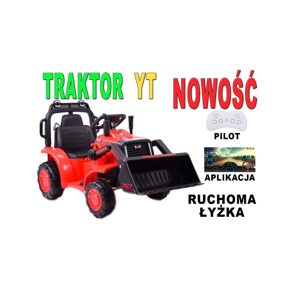 SUPER TRAKTORIUS SU KASĖLE YT – VEIKIA SU AKUMULIATORIUMI, NUOTOLINIO VALDYMO PULTU, PROGRAMĖLE / YT1066