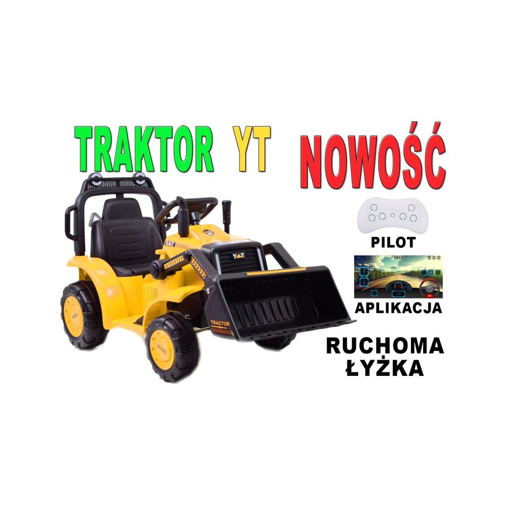 SUPER TRAKTOR Z ŁYŻKĄ YT - NA AKUMULATOR , PILOT, APLIKACJA/YT1066