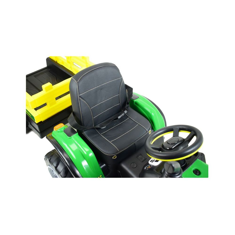 WIELKI TRAKTOR HALLO BABY Z PRZYCZEPĄ, PILOT, APLIKACJA/T990