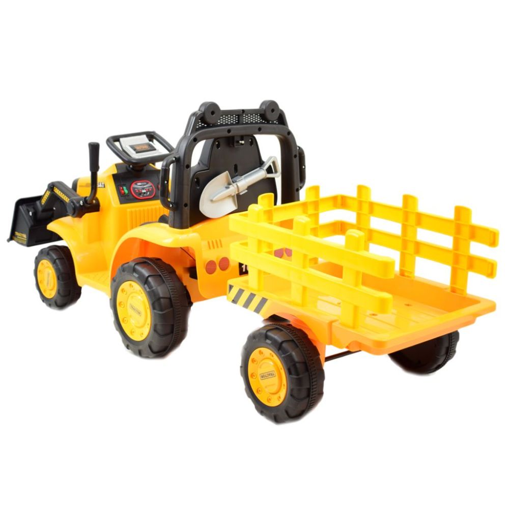 SUPER TRAKTOR Z ŁYŻKĄ YT - NA AKUMULATOR , PILOT, APLIKACJA/YT1066 Super traktor z przyczepą i łyżką,pilota, aplikacja/