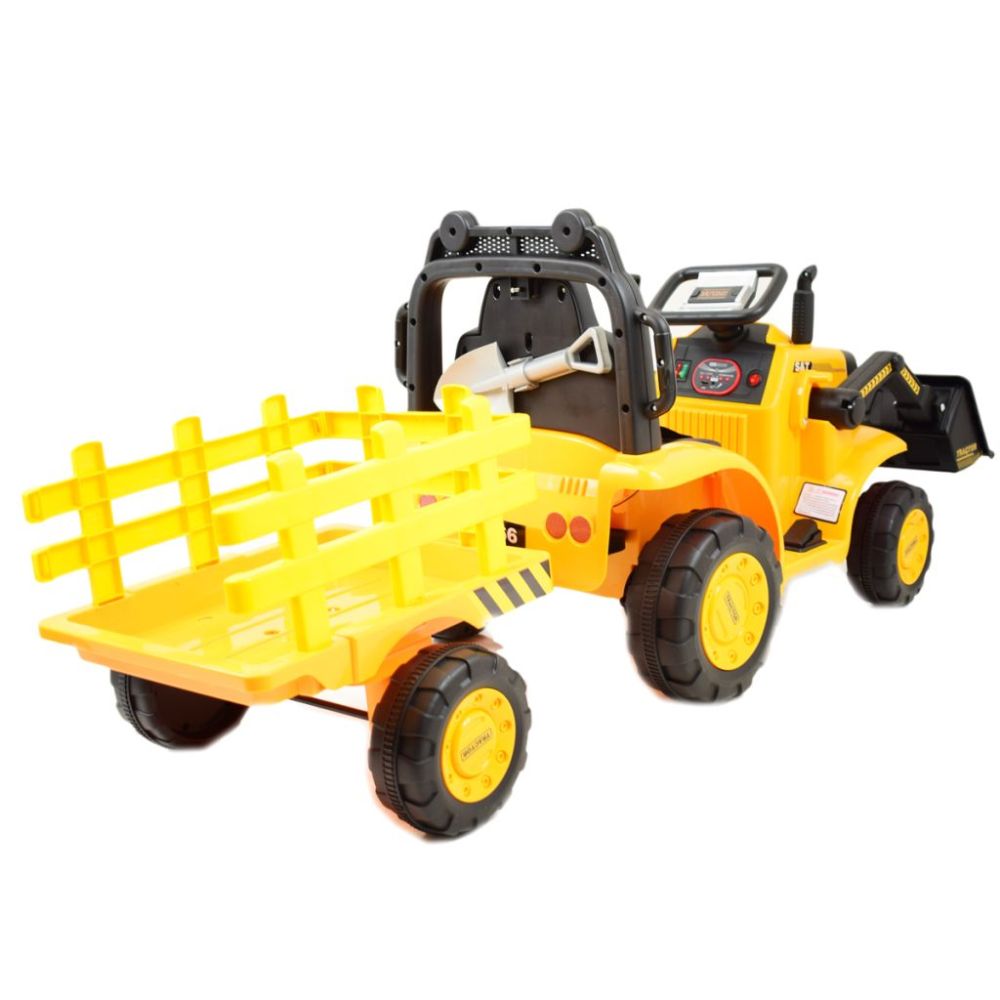 SUPER TRAKTOR Z ŁYŻKĄ YT - NA AKUMULATOR , PILOT, APLIKACJA/YT1066 Super traktor z przyczepą i łyżką,pilota, aplikacja/