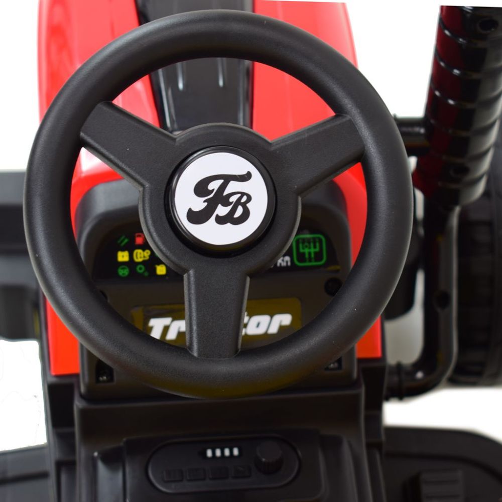 Super traktor STRONG z przyczepą z dyszlem,wózkiem/FB319T