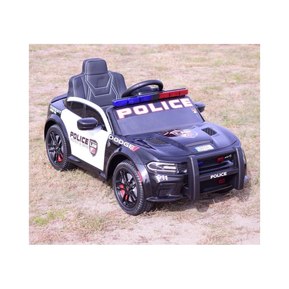 AKUMULIATORINIS AUTOMOBILIS „DODGE CHARGER“ POLICIJA, ŠVIESOS SIGNALAI, GARSO EFEKTAI, NUOTOLINIO VALDYMO PULTAS/ZB-911
