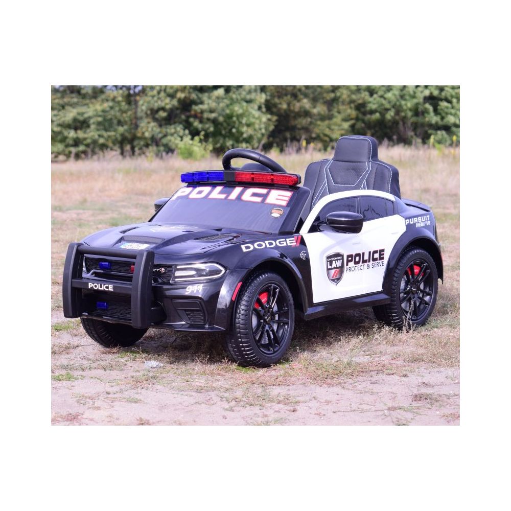AKUMULIATORINIS AUTOMOBILIS „DODGE CHARGER“ POLICIJA, ŠVIESOS SIGNALAI, GARSO EFEKTAI, NUOTOLINIO VALDYMO PULTAS/ZB-911