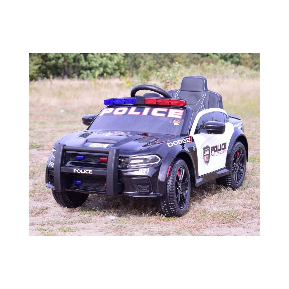 AUTO NA AKUMULATOR DODGE CHARGER POLICJA, KOGUTY, DŹWIĘKI, PILOT/ZB-911