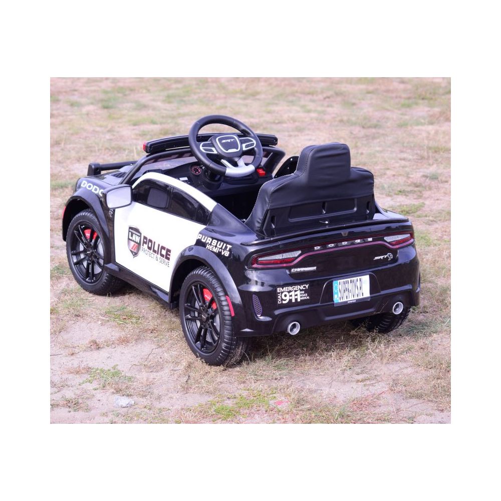 AKUMULIATORINIS AUTOMOBILIS „DODGE CHARGER“ POLICIJA, ŠVIESOS SIGNALAI, GARSO EFEKTAI, NUOTOLINIO VALDYMO PULTAS/ZB-911
