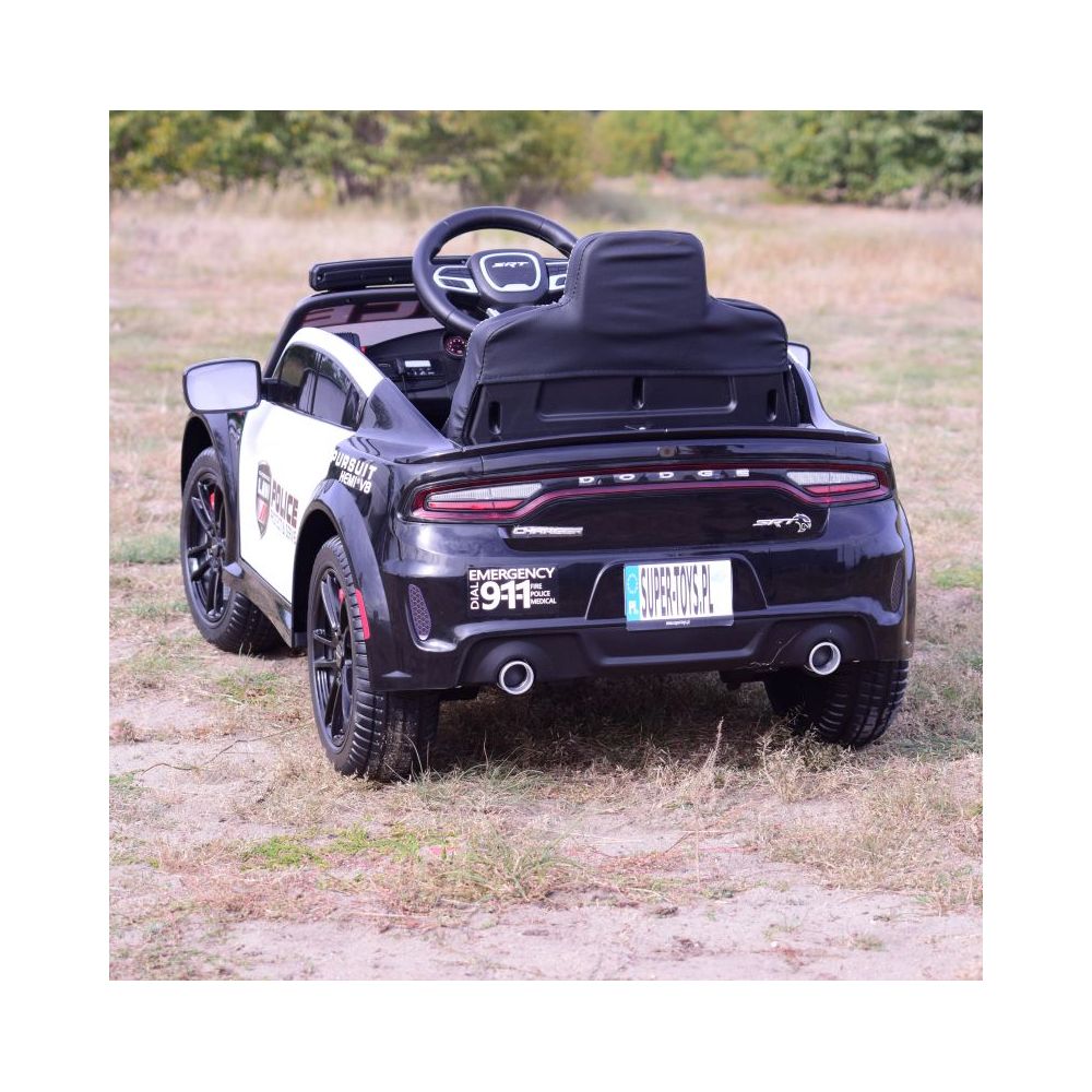 AUTO NA AKUMULATOR DODGE CHARGER POLICJA, KOGUTY, DŹWIĘKI, PILOT/ZB-911