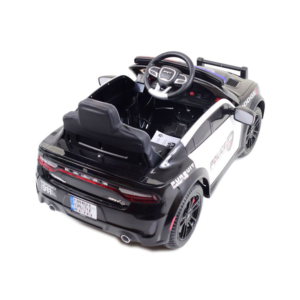 AUTO NA AKUMULATOR DODGE CHARGER POLICJA, KOGUTY, DŹWIĘKI, PILOT/ZB-911