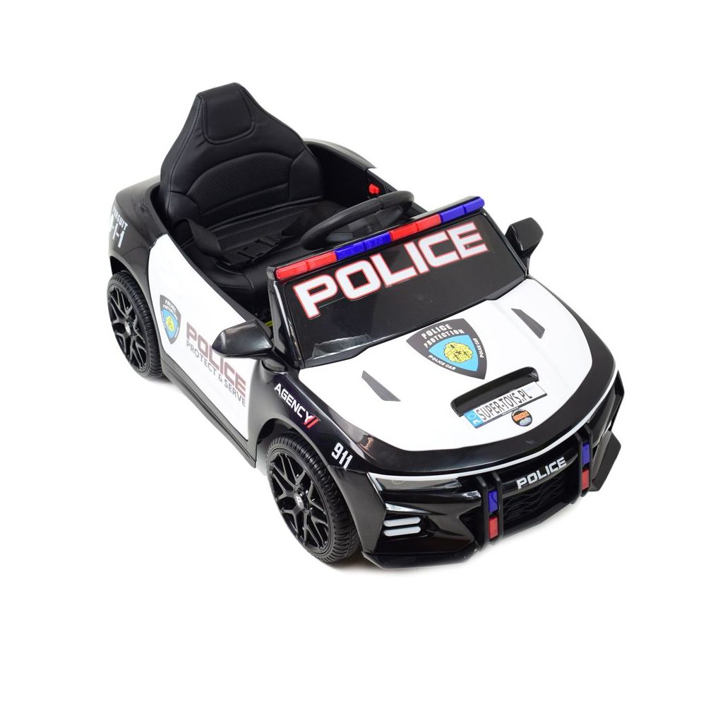 „PROTECT“ POLICIJOS AUTOMOBILIS SU AKUMULIATORIUMI, GARSINĖ, ŠVIESOS SIGNALAI, JAKOSĆ/XMX-629